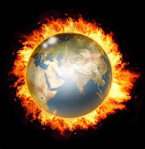 World On Fire Stock Illustration Illustration Of Isolated 9662904