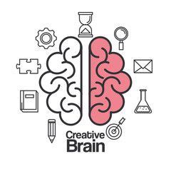 Vetor Do Stock Creative Brain Idea Lightbulb Innovation Vector