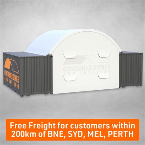 20ft 6m Wide Back Wall Container Domes And Shelters