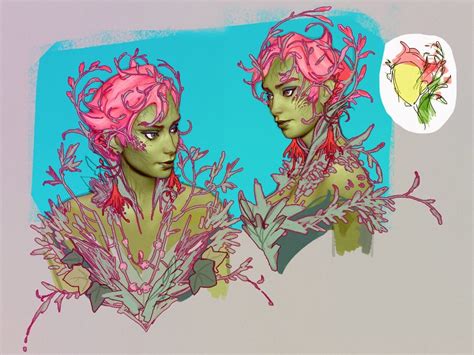 Artstation Sketch Poison Ivy Design