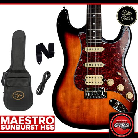 Clifton Guitars Maestro Series Stratocaster Electric Guitar With Free