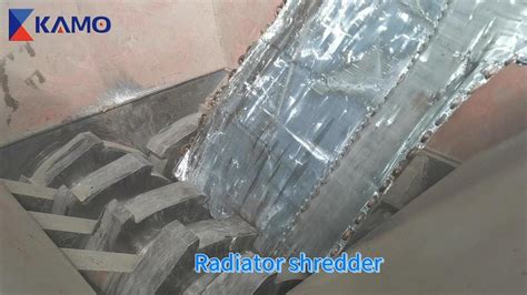 Radiator Shredder Shredding Copper And Aluminum Water Tanks Machine