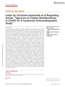 Letter By Carrizales Sep Lveda Et Al Regarding Article Spectrum Of