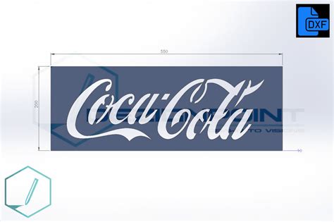 Coca Cola DXF Digital For Plasma Laser Cutting Scale To Size Etsy