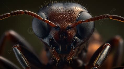 Close Up Of Head Of An Ant Background, Picture Of An Ants Face, Ant ...