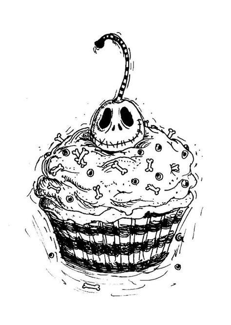 Jack Skelling Cupcake A Spooky Twist On A Sweet Classic