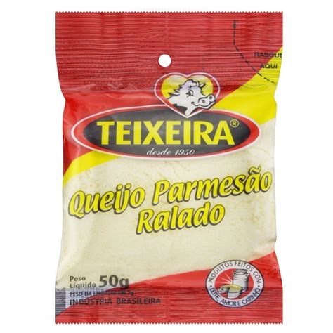 Queijo Parmesão Ralado Teixeira Pacote 50g Tateno Supermercado