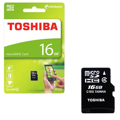 16GB Toshiba M102 Micro SD Micro SDHC Memory Card Class 4 - 16GB | eBay