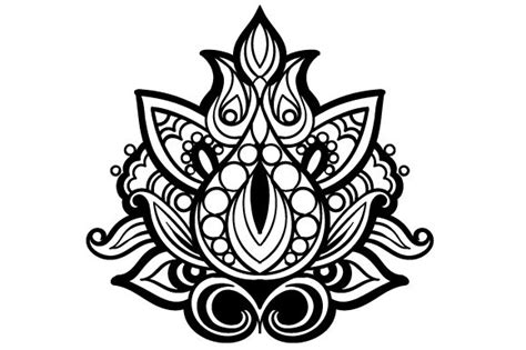 Mandala Lotus Flower Svg Cut File By Creative Fabrica Crafts · Creative Fabrica