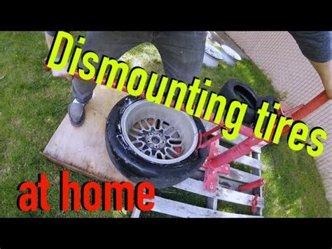 How To Dismount Tires At Home Dirtcheapdaily Ep Youtube