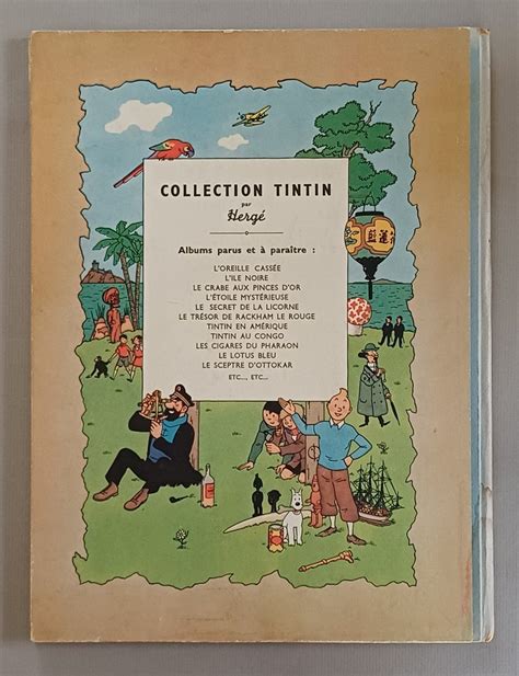 Tintin T L Toile Myst Rieuse B C Tr S Bon Tr S Tr S Bon