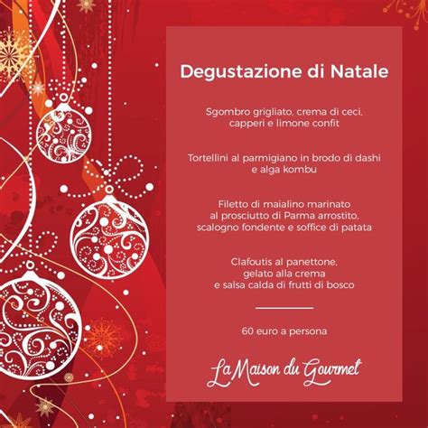 Degustazione Natale La Maison Du Gourmet