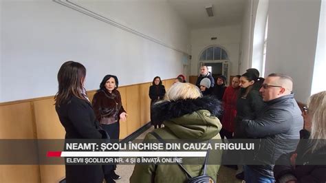 Neamț Școli închise din cauza frigului Elevii școlilor nr 4 și nr 8