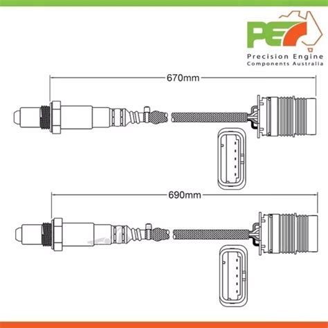 2X OEM PRE CAT Post Cat Oxygen Sensors For BMW 330i E90 3 0L Dir Inj