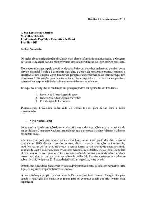 Carta Governadores do Nordeste sobre a privatização da Chesf PDF