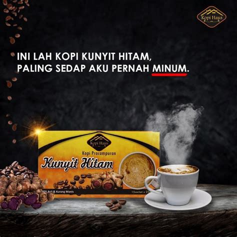 3kotak Kopi Kunyit Hitam Original Halia Shopee Malaysia