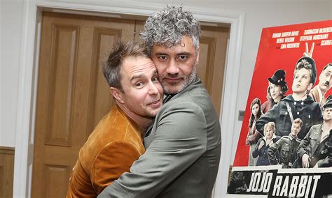 Taika Waititi & Sam Rockwell Get a Little Frisky at ‘Jojo Rabbit’ NYC ...