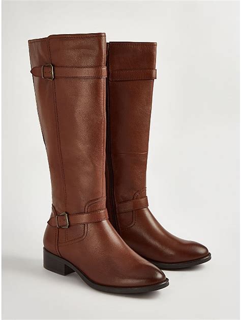 Tan Leather Riding Boots Women George At Asda