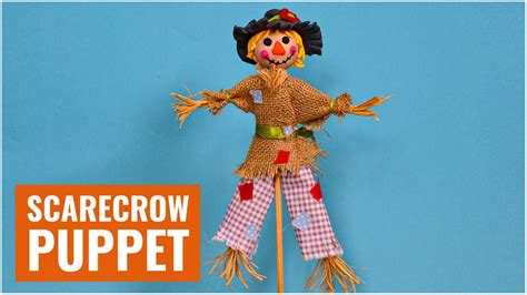 Scarecrow Puppet Craft For Kids How To Make Scarecrow With Polymer