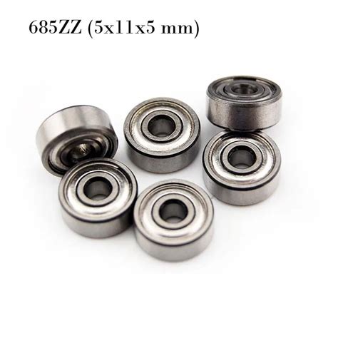 10 PCS 685ZZ 5x11x5 Mm Metal Shielded Ball Bearing Bearings 685z In