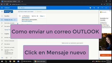 Tutorial Como Enviar Un Correo En OUTLOOK Paso A Paso 2020 YouTube