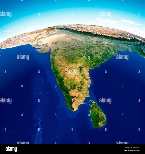 Globe Map Of Asia Satellite View Geographical Map Physics