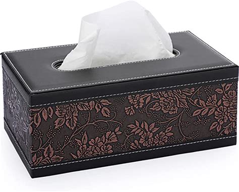 Amazon Sumnacon Tissue Box Cover Rectangule Leather Tissue Box