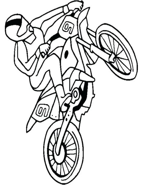 Motocross Coloring Pages At Getcolorings Free Printable Colorings