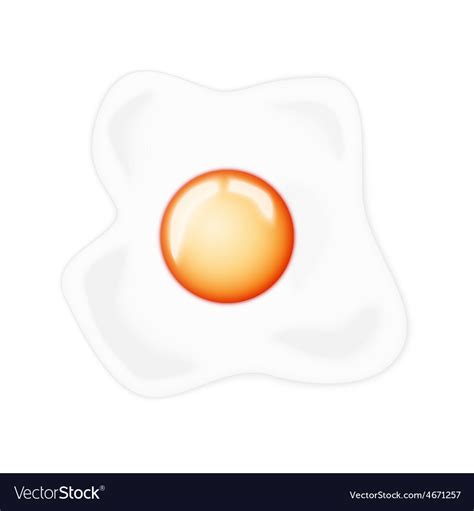 Fried egg Royalty Free Vector Image - VectorStock