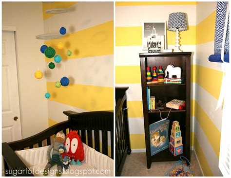 Sugartotdesigns Yellow Striped Nursery