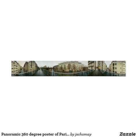 Panoramic 360 degree poster of Paris city streets | Paris poster, Poster prints, Degree poster