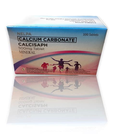 Calcium Carbonate Minerals 500mg Tablet Calcisaph Lazada Ph