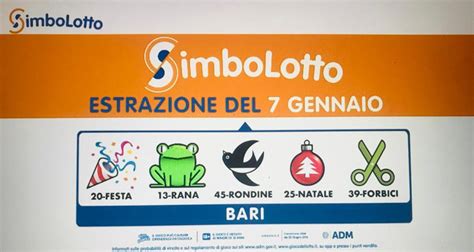 Simbolotto Estrazione Sabato Gennaio Datasport It