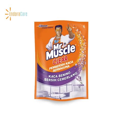 Jual Mr Muscle Clear Glass Liquid Lavender Pembersih Kaca Pouch Ml