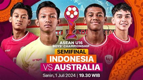 Starting Line Up Dan Link Live Streaming Timnas Indonesia Vs Australia