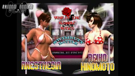 War Of The Rumble Roses Swimsuit Battle Anesthesia Vs Reiko