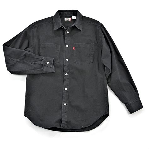 Levis® Denim Long Sleeve Shirt Black 132581 Shirts At Sportsman