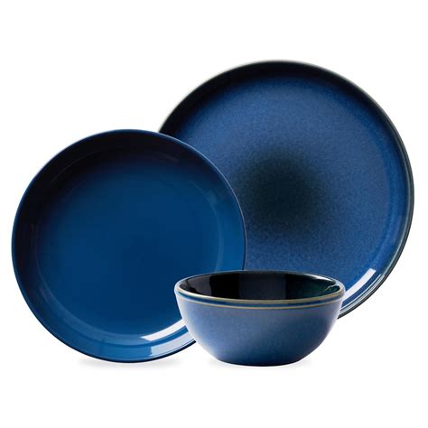 Pfaltzgraff Lucy 12 Piece Stoneware Dinnerware Set In Blue Atelier