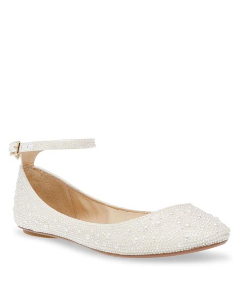 Betsey Johnson Ace Ballet Evening Flat In White Lyst