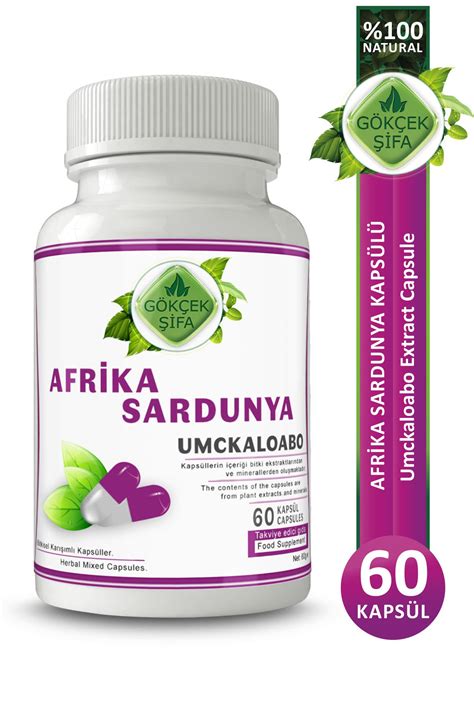 Gökçek Şifa Afrika Sardunyası Kapsül 60 Kapsül x 1000 mg Fiyatı