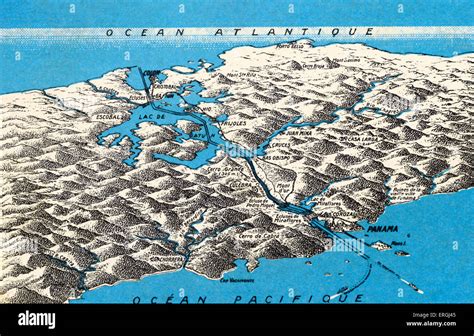 Costa Rica And Panama Isthmus Of Panama And Darien Gap Political Map