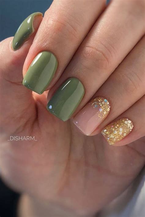 Trendy Olive Green Nails Ideas You Must Copy Olive Nails Green