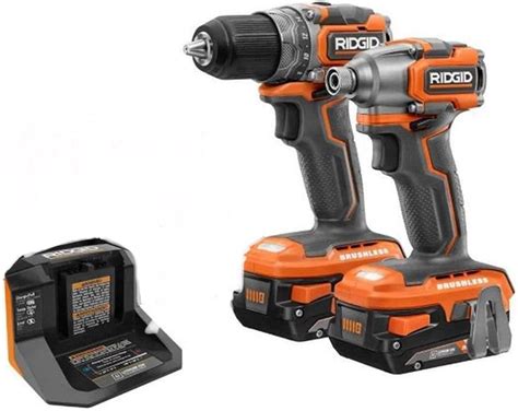 RIDGID 18 Volt OCTANE Lithium Ion Cordless Brushless Combo Kit With