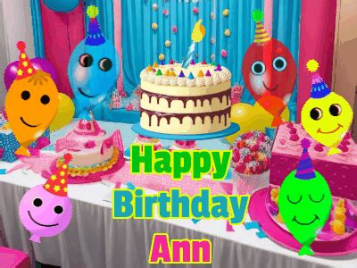 Happy Birthday Ann GIF 8