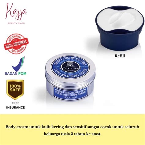 Jual Loccitane Shea Butter Ultra Rich Body Cream Loccitane Shea