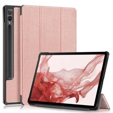 Samsung Galaxy Tab S9 Tri Fold Series Smart Folio Cover Rødguld