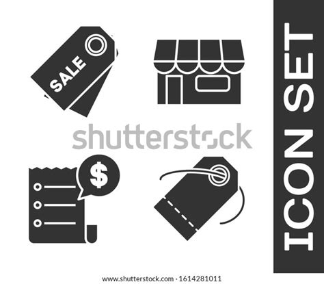 Set Blank Label Template Price Tag Stock Vector (Royalty Free ...