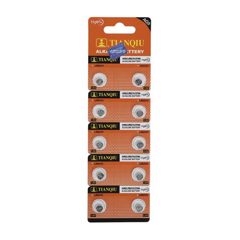 Tianqiu Ag V Button Cell Battery Lr Alkaline Dry Battery China