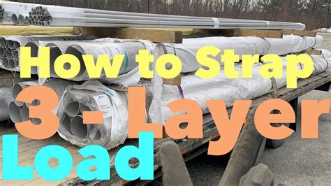 How To Strap Hotshot Trucking Load Flatbed Load Securement Youtube