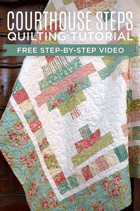 New Friday Tutorial The Courthouse Steps Quilt The Cutting Table